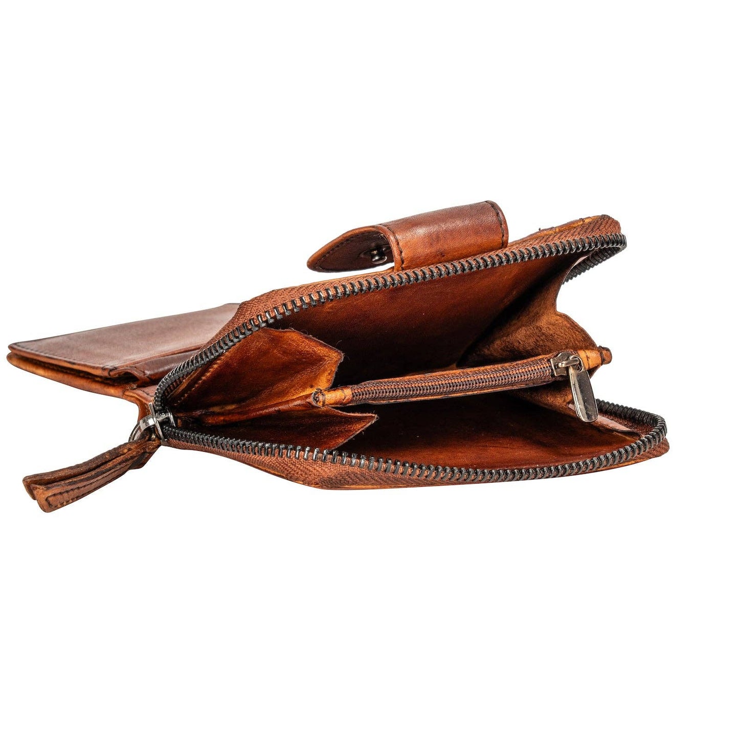 Women's Leather Wallet GW2268 Cognac