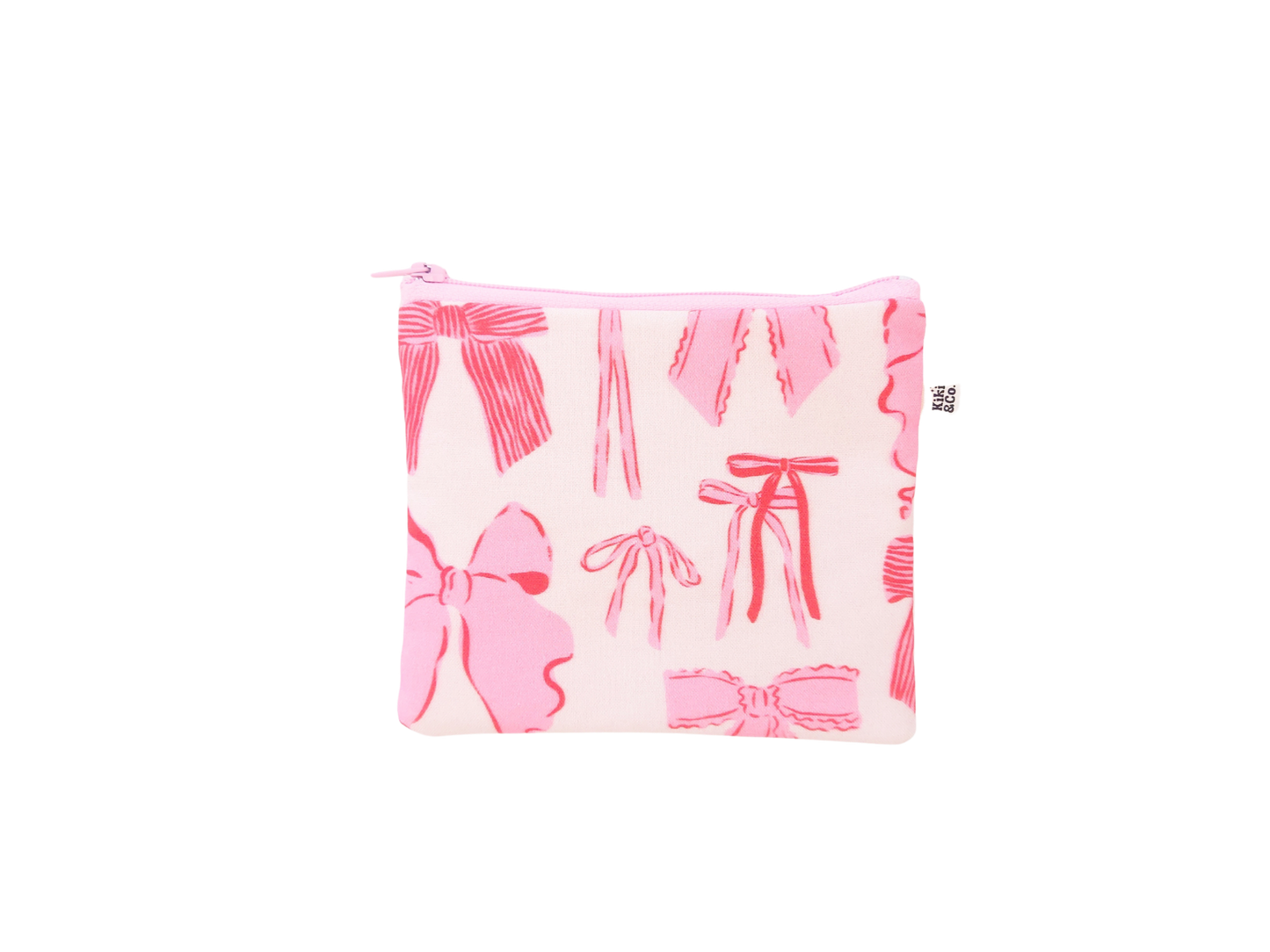 Mini Zipper - Red/Pink Bows