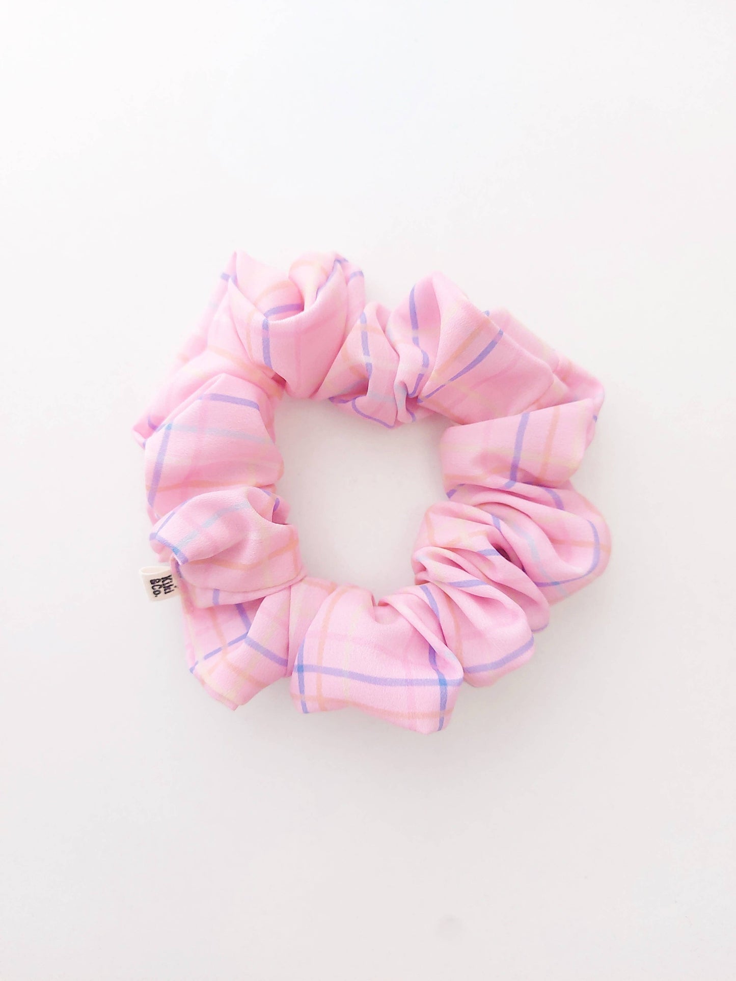 Scrunchie - Pastel Plaid - Crepe