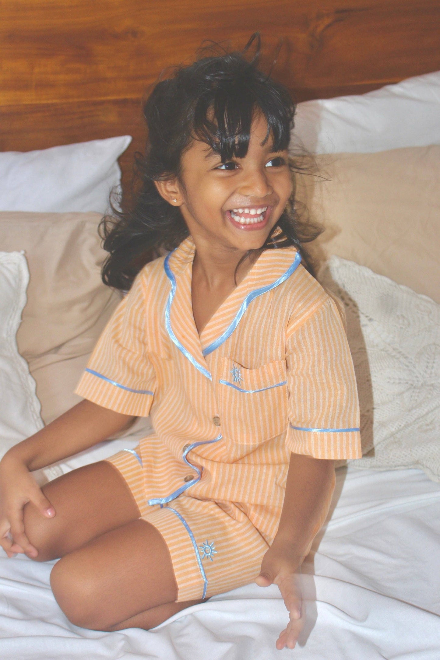 Hunter Orange Short Sleeve PJ Pyjama Set