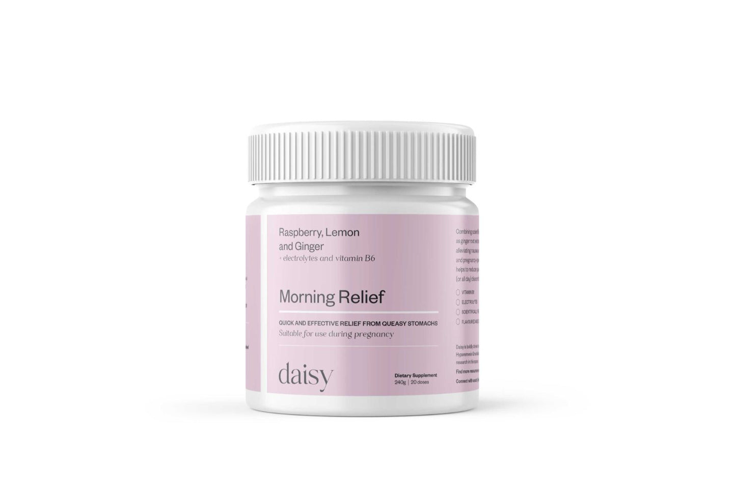 Daisy Morning Relief: Blackcurrant & Ginger or Raspbery Lemon & Ginger