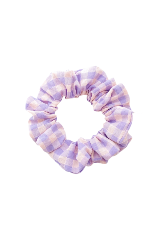 Scrunchie - Lilac Gingham