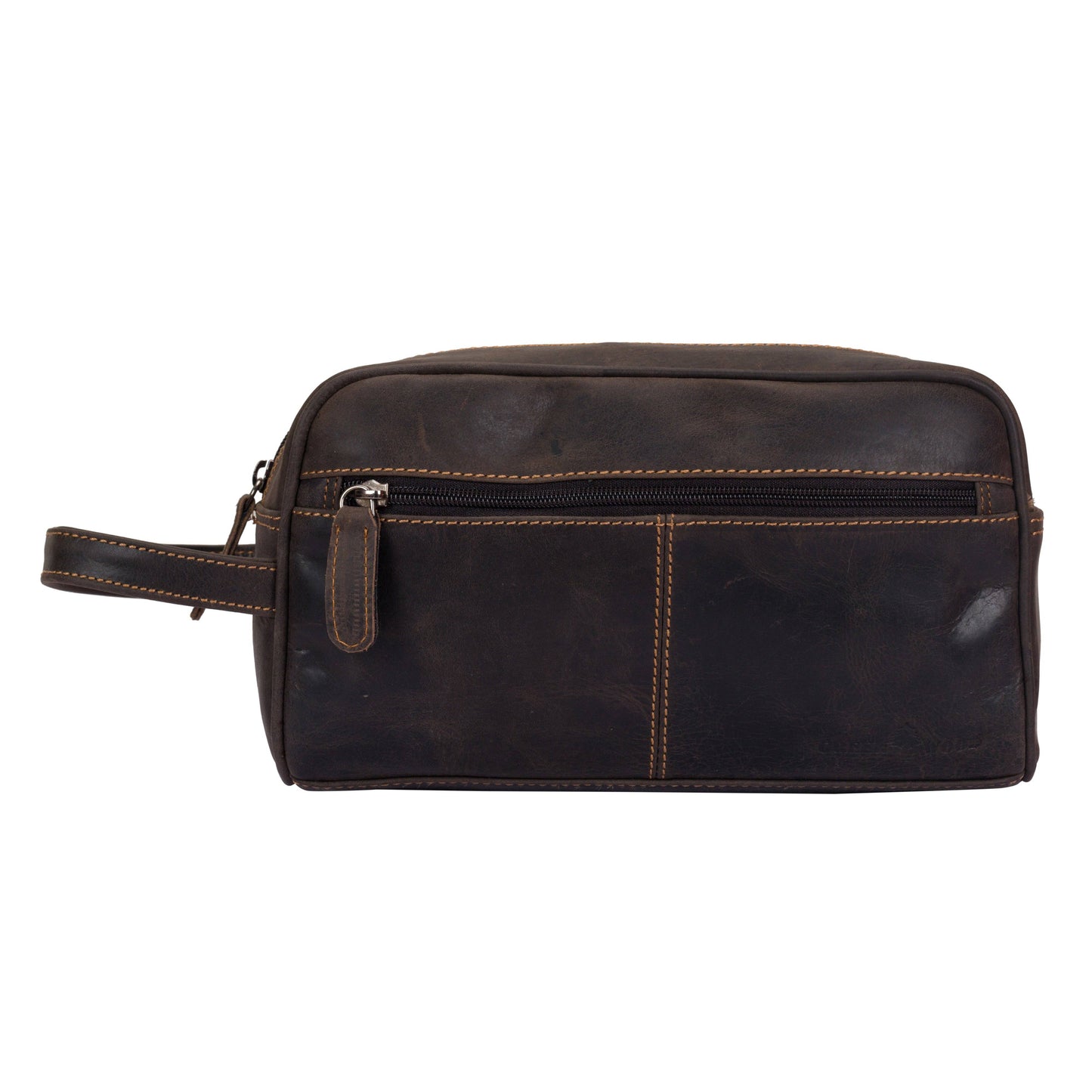 Leather Toiletry Bag Brown - Geelong