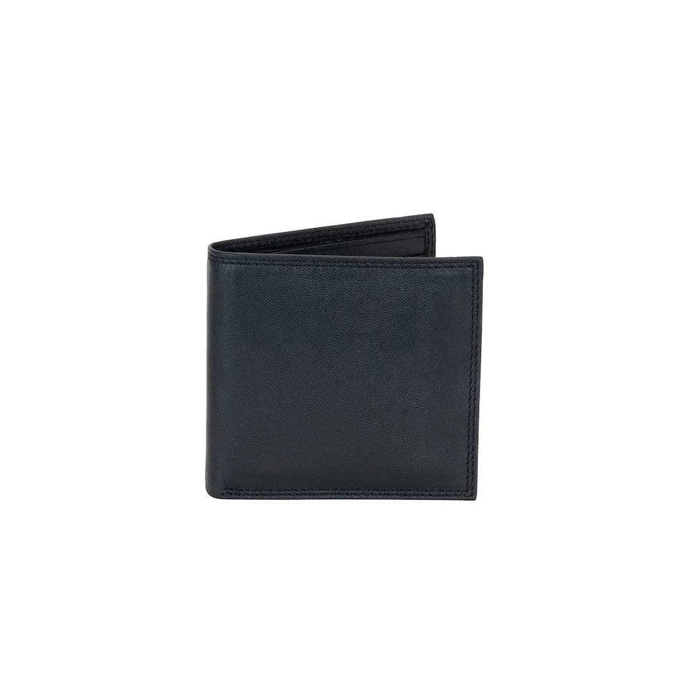 Greenwood Leather “Auckland” Men’s Bifold RFID Wallet – Genuine Leather Slim Wallet with Gift Box