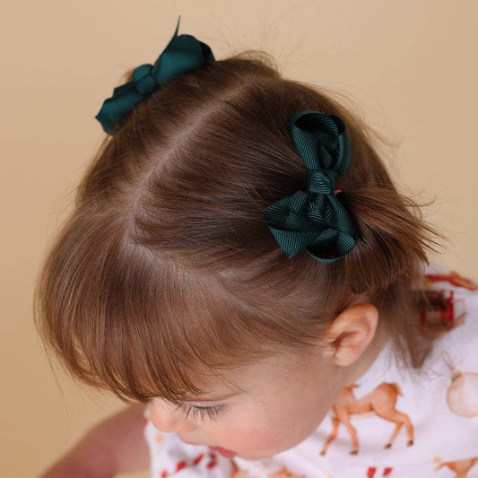 Pine Piggy Tail Hair Clips - Pair