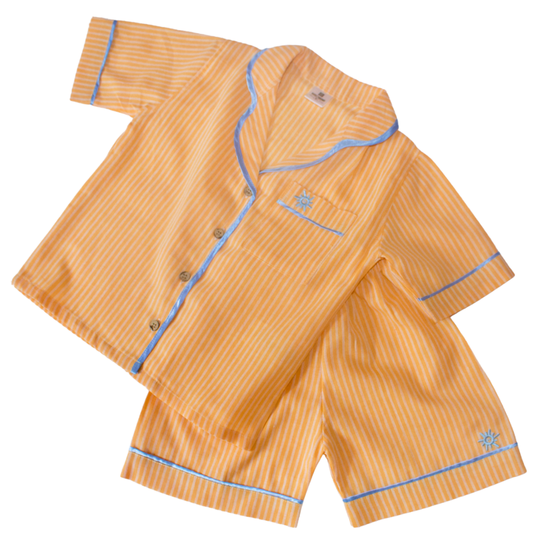 Hunter Orange Short Sleeve PJ Pyjama Set