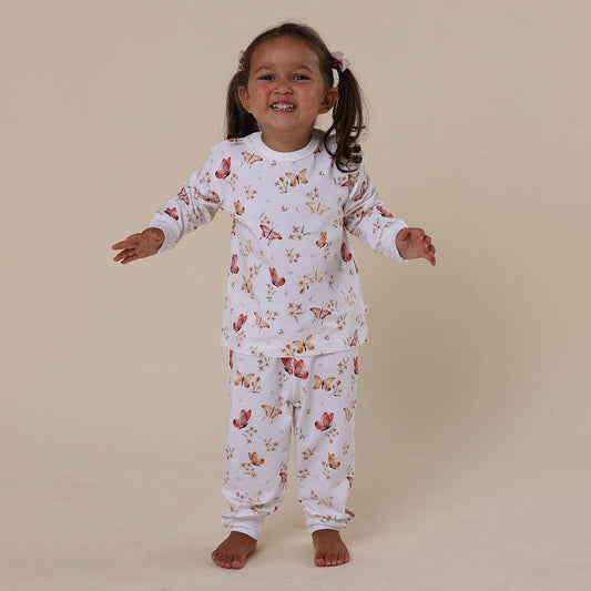 Butterfly Organic Kids Long Sleeve PJ Set
