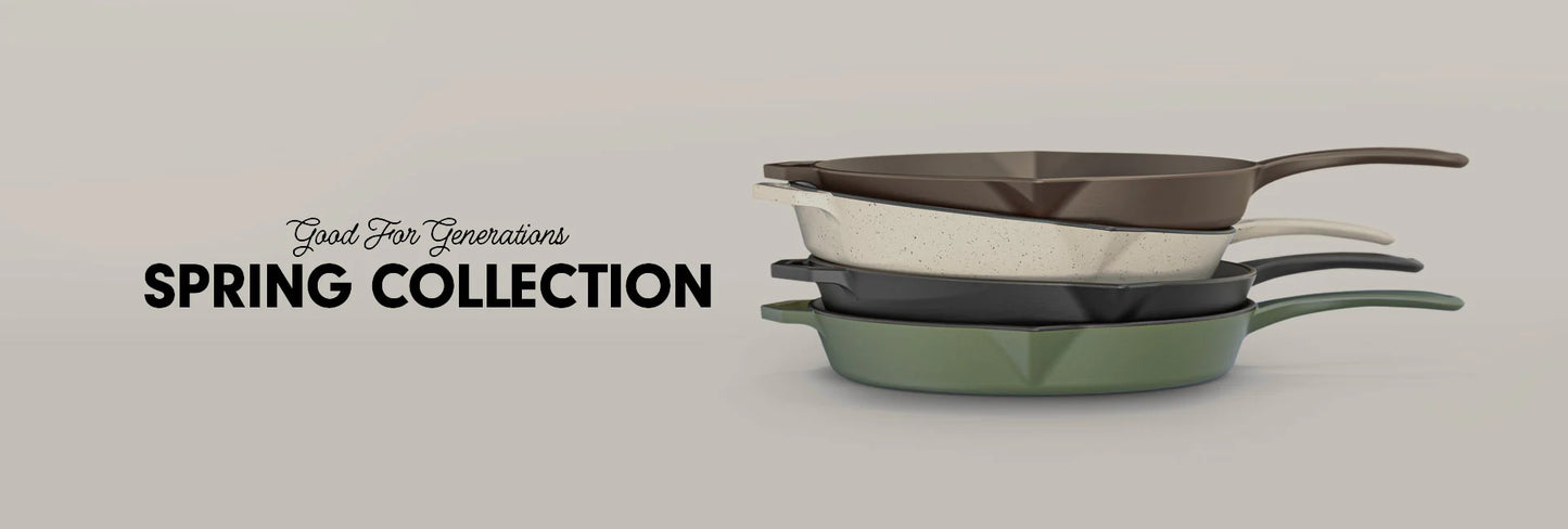 The Legacy Pan by Ironclad Co. Handcrafted 28cm Cast Iron Pan