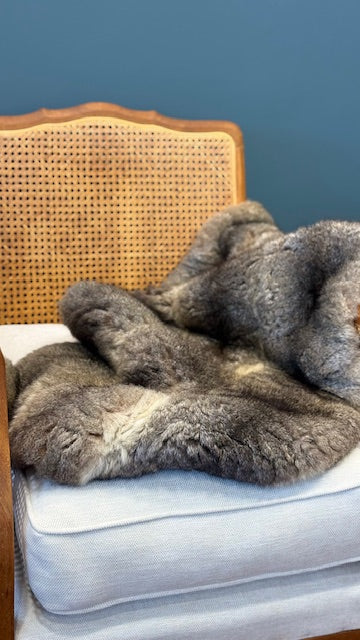 Possum fibre Cushion, Knee Rug and Throw