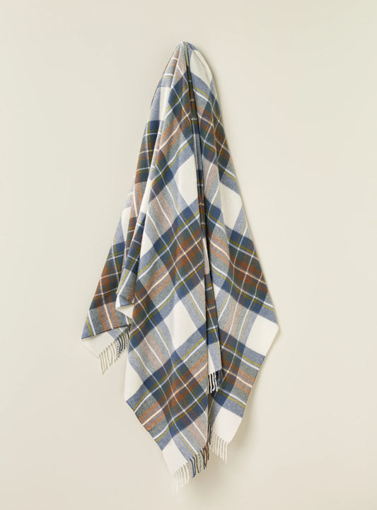 Exquisite Wool Merino Pure NZ Throw - Muted Royal Stewart