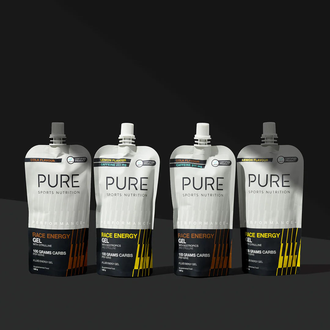 PURE Performance + Race Energy Gel 100 g Carb Pouch
