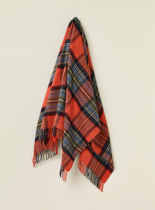 Exquisite Wool Merino Pure NZ Throw - Bramble Plaid