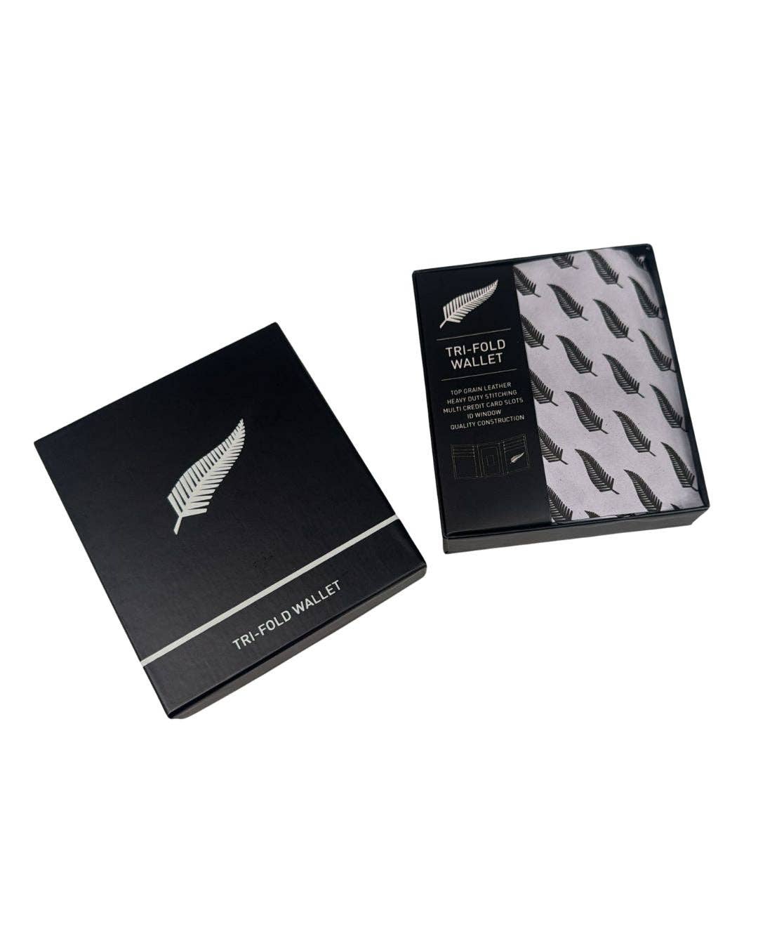 Greenwood Leather “Wellington” Men’s Tri-Fold RFID Leather Wallet – Sandel | Gift Box Included