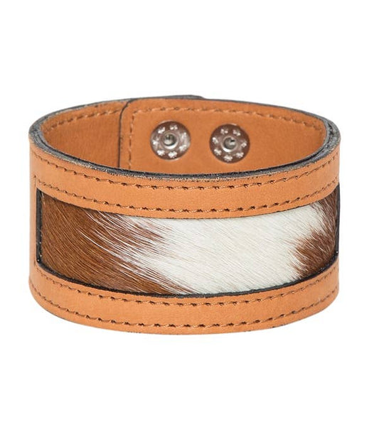 Hairon Wrist Bands - Cowhide Jewellery - Wrist Thick