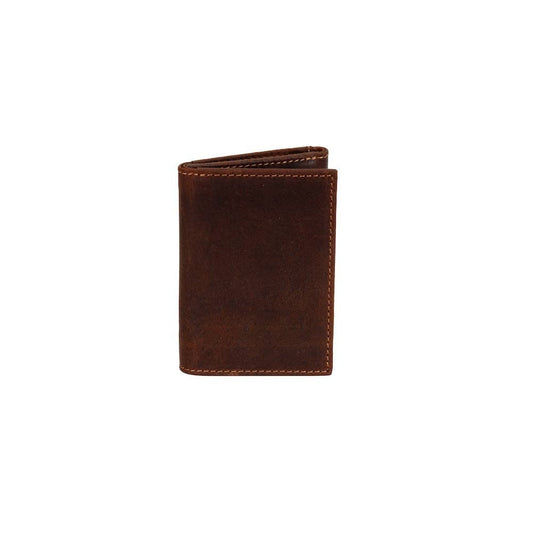 Greenwood Leather “Wellington” Men’s Tri-Fold RFID Leather Wallet – Sandel | Gift Box Included
