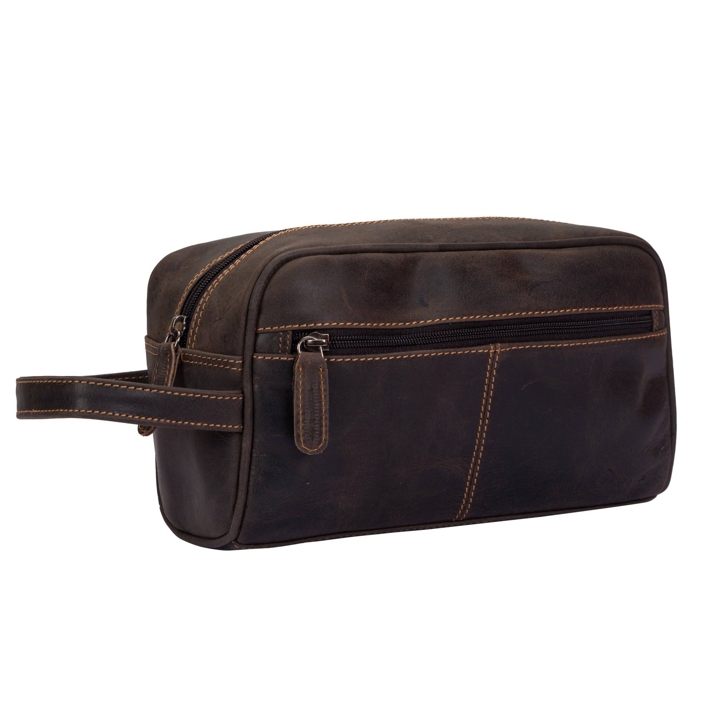 Leather Toiletry Bag Brown - Geelong
