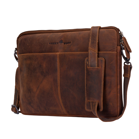Leather Laptop Sleeve - MacBook Pro/Air 13 / 15 / 16 inch sleeve with Strap - Montreal Sandal